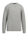Roberto Collina Man Sweater Grey Size 44 Wool, Silk, Polyester