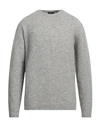 Roberto Collina Wool And Cashmere Crewneck Sweater In Grey