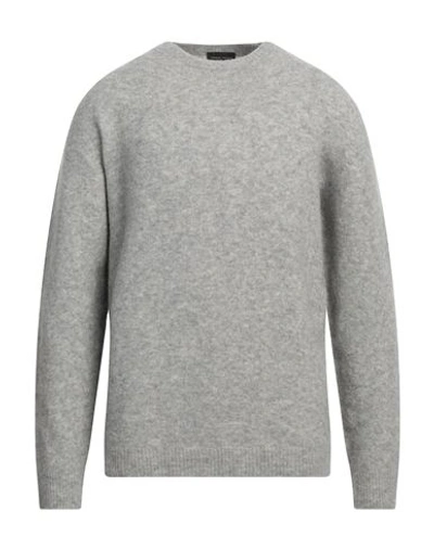 Roberto Collina Man Sweater Grey Size 44 Wool, Silk, Polyester
