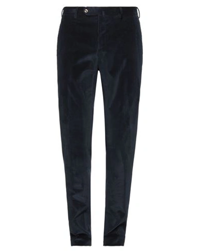 Pt Torino Man Pants Midnight Blue Size 36 Cotton, Elastane In Blue