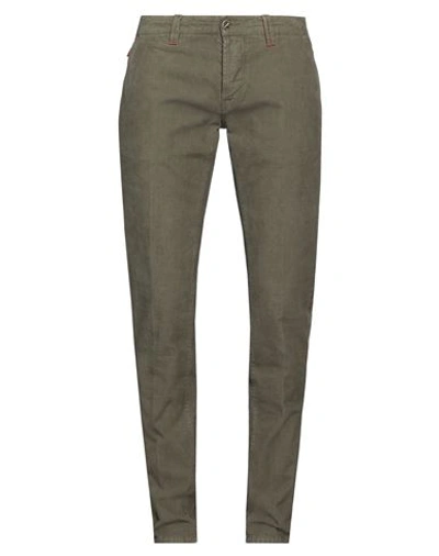 Tramarossa Man Pants Military Green Size 33 Cotton, Elastane