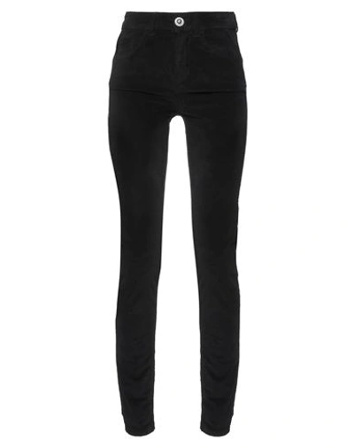 Liu •jo Woman Pants Black Size 24 Cotton, Elastane In Black