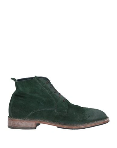 Moma Man Ankle Boots Dark Green Size 13 Soft Leather