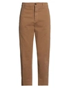 Haikure Man Pants Camel Size 35 Cotton, Elastane In Beige