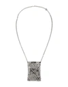 RABANNE RABANNE WOMAN NECKLACE SILVER SIZE - BRASS