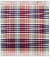 Burberry Checked Wool And Cashmere Throw In Red