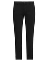 Manuel Ritz Man Pants Military Green Size 38 Cotton, Elastane In Black