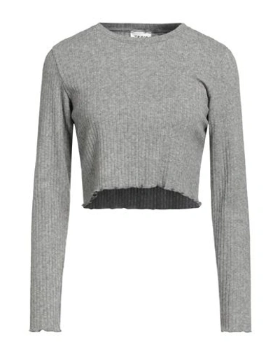 Berna Woman Sweater Grey Size L Viscose, Polyamide, Polyester