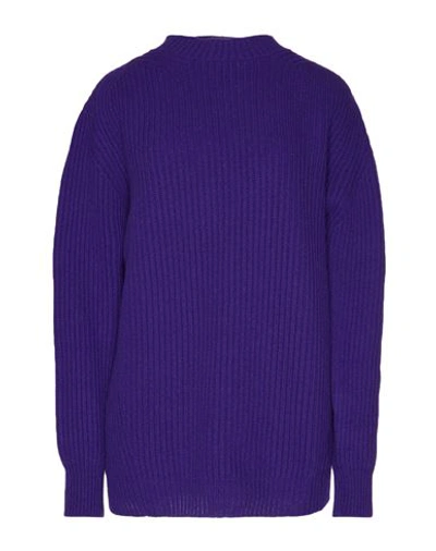 The Andamane Woman Sweater Dark Purple Size M Virgin Wool, Cashmere