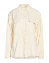 Patrizia Pepe Woman Shirt Beige Size 8 Lyocell In Beige