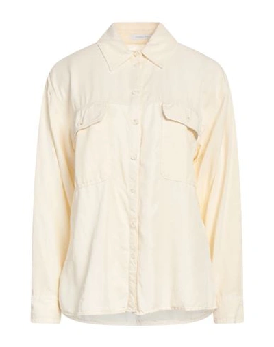 Patrizia Pepe Woman Shirt Beige Size 8 Lyocell