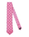 Fiorio Man Ties & Bow Ties Fuchsia Size - Silk In Pink