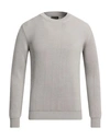 Roberto Collina Man Sweater Grey Size 40 Merino Wool In Grey