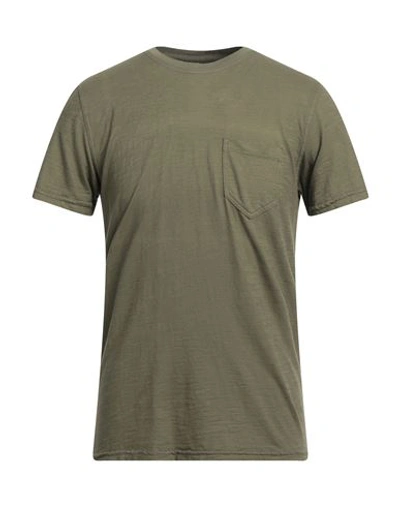 Bl'ker Man T-shirt Military Green Size Xl Cotton