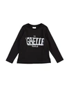 Gaelle Paris Gaëlle Paris Toddler Girl T-shirt Black Size 4 Cotton, Elastane In Black