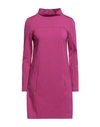 Simona Corsellini Woman Mini Dress Magenta Size 6 Viscose, Polyamide, Elastane In Magenta