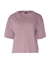 No.w No. W Woman T-shirt Pastel Pink Size L Cotton