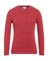 Berna Man Sweater Brick Red Size S Acrylic, Polyamide, Polyester, Wool, Viscose