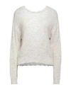 Vanessa Scott Woman Sweater Light Grey Size M Acrylic, Polyamide, Wool, Viscose In Grey