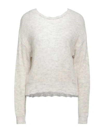 Vanessa Scott Woman Sweater Light Grey Size M Acrylic, Polyamide, Wool, Viscose