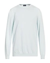 Drumohr Man Sweater Sky Blue Size 44 Cotton