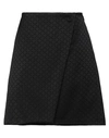 Maria Vittoria Paolillo Mvp Woman Mini Skirt Black Size 6 Viscose, Elastane