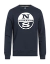 North Sails Man Sweatshirt Midnight Blue Size Xxl Cotton