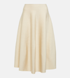 The Row Cindy A-line Midi Skirt In Neutral