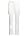 19.61 Milano Woman Pants White Size 8 Cotton, Elastane