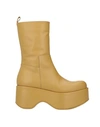 Paloma Barceló Woman Ankle Boots Marigold Size 6 Soft Leather In Yellow