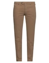 Manuel Ritz Man Pants Camel Size 42 Cotton, Polyester, Elastane In Beige