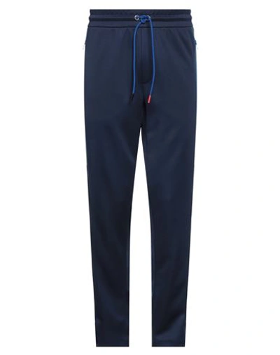 Moncler Man Pants Midnight Blue Size Xl Polyester