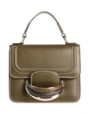 Chloé Woman Handbag Dark Green Size - Calfskin, Lambskin