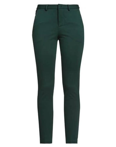 MERCI ..,MERCI WOMAN PANTS GREEN SIZE 10 VISCOSE, NYLON, ELASTANE