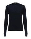 Rossopuro Man Sweater Midnight Blue Size 6 Cotton