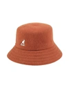Kangol Woman Hat Brown Size L Wool, Modacrylic In Brown