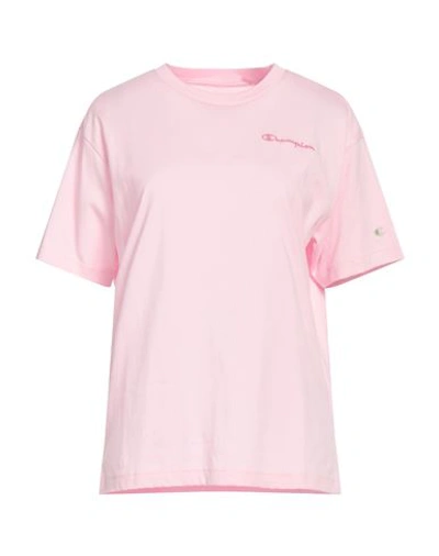Champion Woman T-shirt Pink Size Xl Cotton