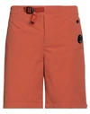 C.p. Company C. P. Company Man Shorts & Bermuda Shorts Rust Size 30 Polyamide, Elastane In Red