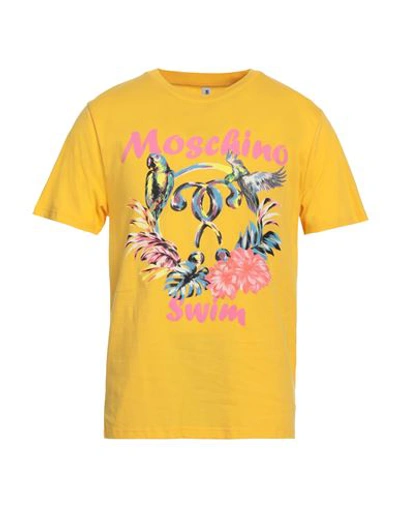 Moschino Man T-shirt Mandarin Size Xl Cotton