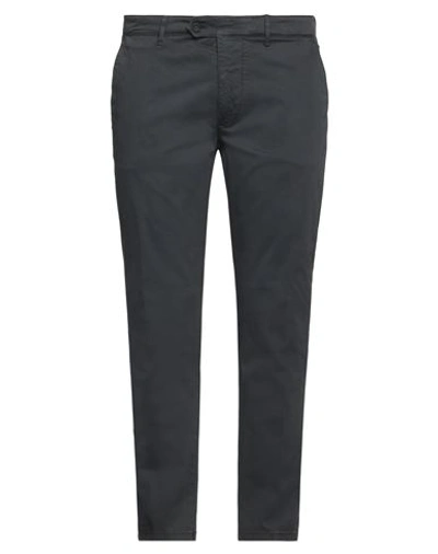 0/zero Construction Man Pants Slate Blue Size 40 Cotton, Elastane In Blue