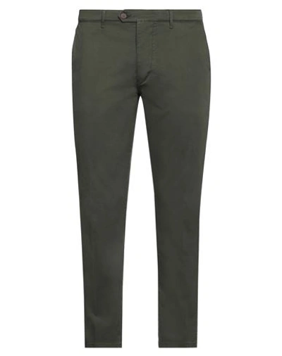 0/zero Construction Man Pants Green Size 40 Cotton, Elastane In Green