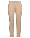 Please Woman Pants Sand Size Xl Cotton, Polyester, Elastane In Beige