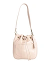 Corsia Woman Shoulder Bag Light Pink Size - Calfskin In Pink