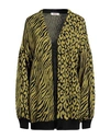Kontatto Woman Cardigan Sage Green Size Onesize Acrylic, Wool, Viscose, Alpaca Wool In Sage Green