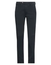 B Settecento Man Pants Black Size 30 Cotton, Linen, Elastane In Blue