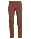 B Settecento Man Pants Tan Size 29 Cotton, Elastane In Brown