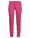 Patrizia Pepe Woman Pants Fuchsia Size 6 Cotton, Polyester, Elastane In Pink