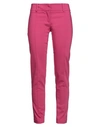 Patrizia Pepe Woman Pants Fuchsia Size 2 Cotton, Polyester, Elastane In Pink