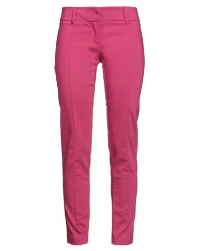 Patrizia Pepe Woman Pants Fuchsia Size 2 Cotton, Polyester, Elastane In Pink