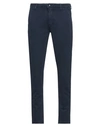 Yan Simmon Man Pants Navy Blue Size 28 Cotton, Elastane